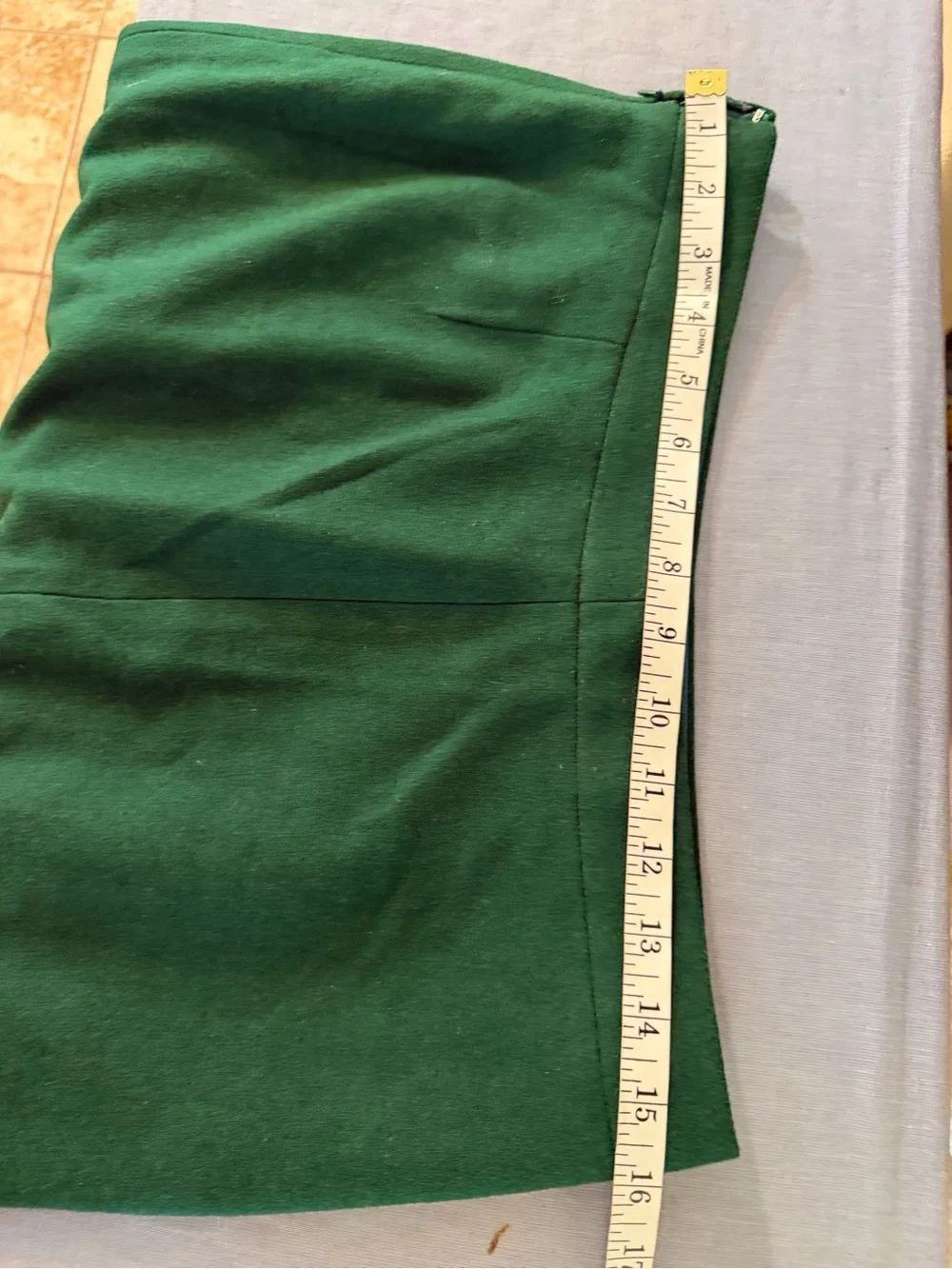 J. Crew Wool Green Women's Pencil Skirt - Classic Workwear